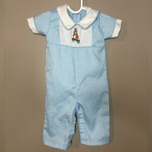 Vintage Baby Boy One Piece Peter Rabbit 1970’s Spring Easter Bunny 3-6m